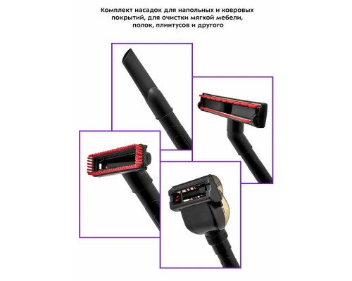 Пылесос Kitfort КТ-5152 серый/красный