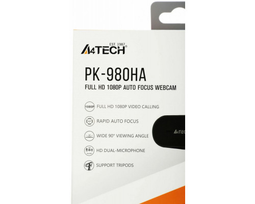 Веб-камера A4Tech PK-980HA черный