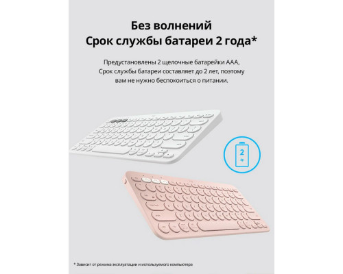 Клавиатура Logitech K380 темно-серый