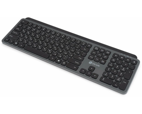 Клавиатура Oklick K859W серый/черный