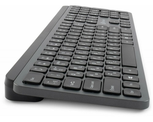 Клавиатура Oklick K859W серый/черный