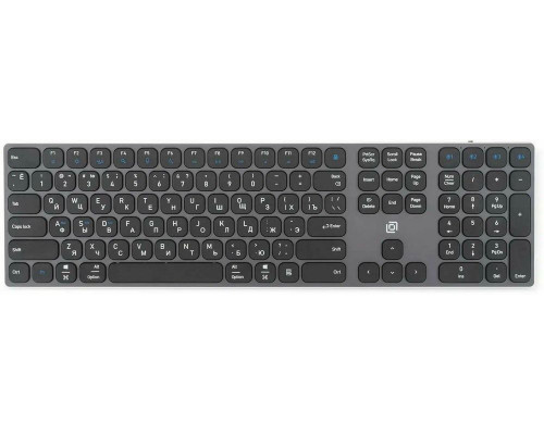 Клавиатура Oklick K867W серый/черный