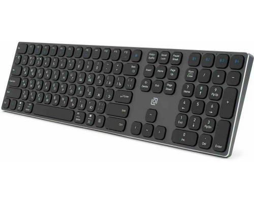 Клавиатура Oklick K867W серый/черный