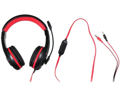 Наушники Oklick HS-L200 черный/красный