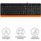 Клавиатура A4Tech Fstyler FKS10 черный/оранжевый