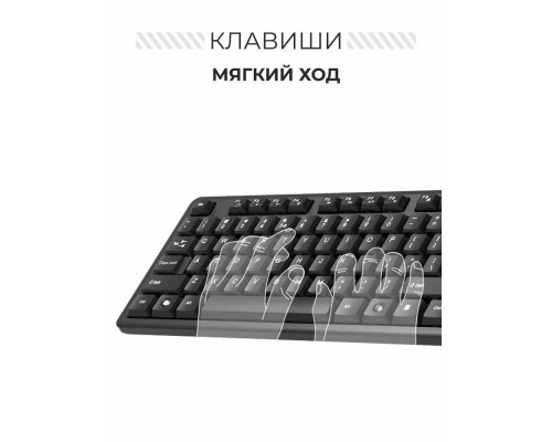 Клавиатура A4Tech Fstyler FKS10 черный/серый