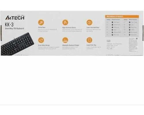 Клавиатура A4Tech KK-3 черный