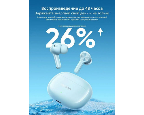 Беспроводные наушники Realme Buds T200X синий