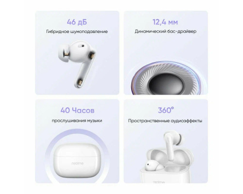 Беспроводные наушники Realme Buds T310 белый