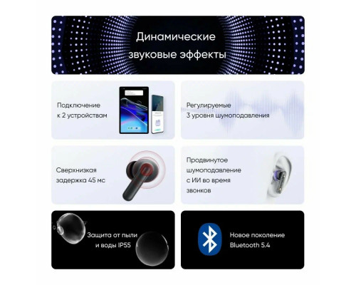 Беспроводные наушники Realme Buds T310 белый