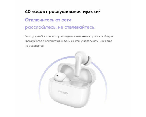 Беспроводные наушники Realme Buds T310 белый