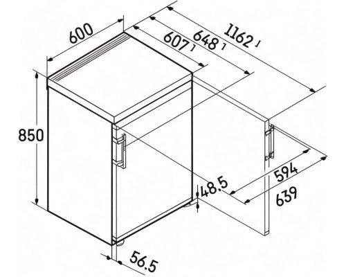 Холодильник Liebherr Rsdci 1620-20 001 серебристый
