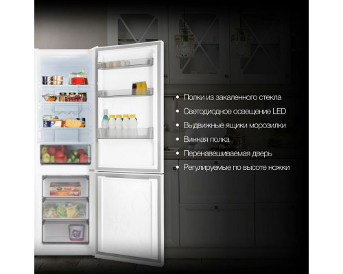 Холодильник Hyundai CC3585F белое