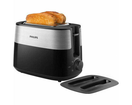 Тостер Philips HD2517/90 черный/серебристый