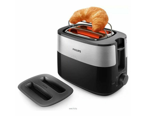 Тостер Philips HD2517/90 черный/серебристый