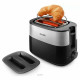 Тостер Philips HD2517/90 черный/серебристый