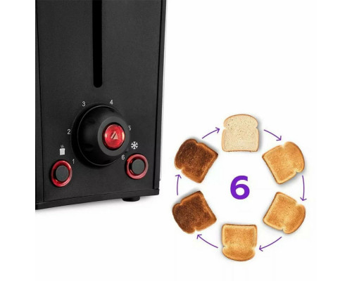 Тостер Kitfort КТ-6248 нержавеющая сталь/черный