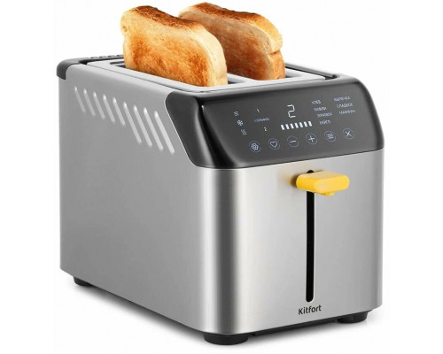 Тостер Kitfort КТ-6225 нержавеющая сталь/черный