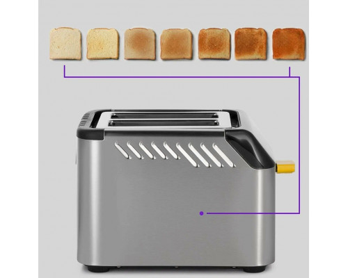 Тостер Kitfort КТ-6225 нержавеющая сталь/черный