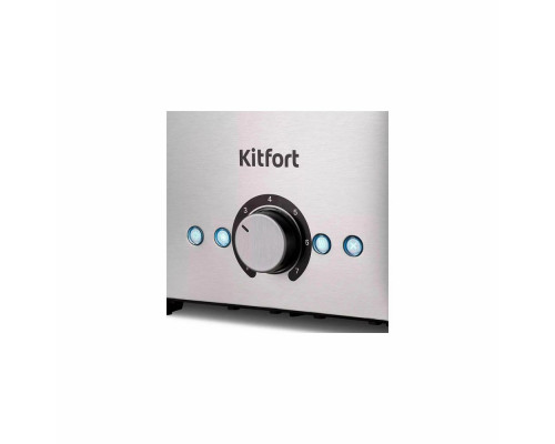 Тостер Kitfort КТ-6210 серебристый/черный
