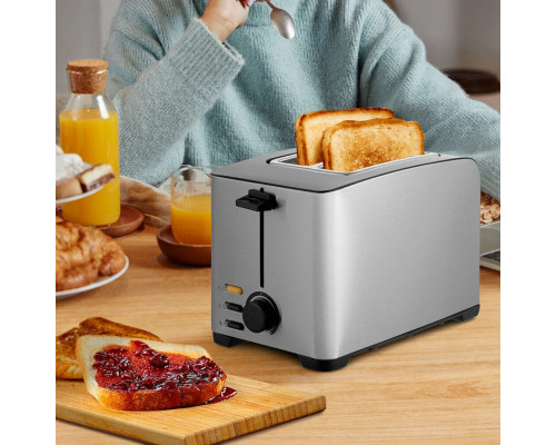 Тостер Kitfort КТ-6204 нержавеющая сталь/черный