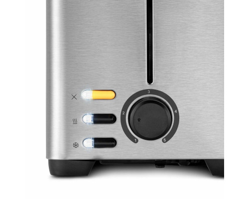 Тостер Kitfort КТ-6204 нержавеющая сталь/черный