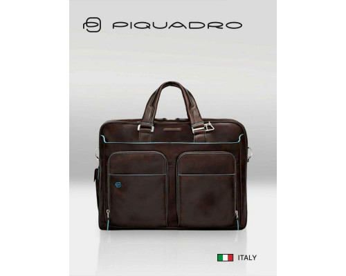 Сумка для ноутбука Piquadro Blue Square CA2765B2/MO коричневый натур.кожа