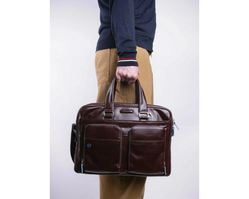 Сумка для ноутбука Piquadro Blue Square CA2765B2/MO коричневый натур.кожа