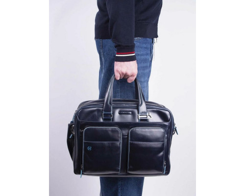 Сумка для ноутбука Piquadro Blue Square CA2765B2/BLU2 синий натур.кожа