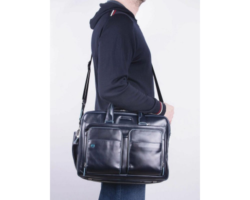 Сумка для ноутбука Piquadro Blue Square CA2765B2/BLU2 синий натур.кожа