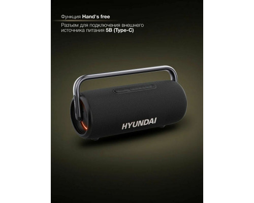 Портативная колонка Hyundai H-PS1029 черный