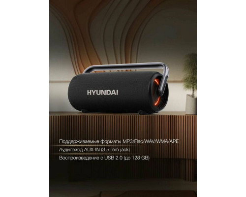 Портативная колонка Hyundai H-PS1029 черный