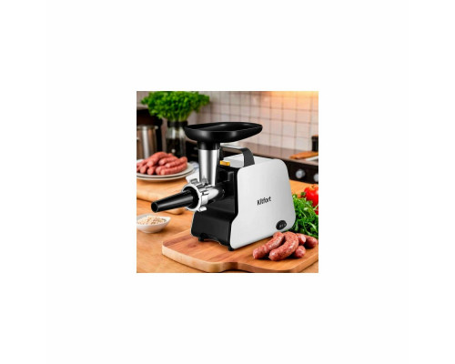 Мясорубка Kitfort КТ-2117 белый/черный