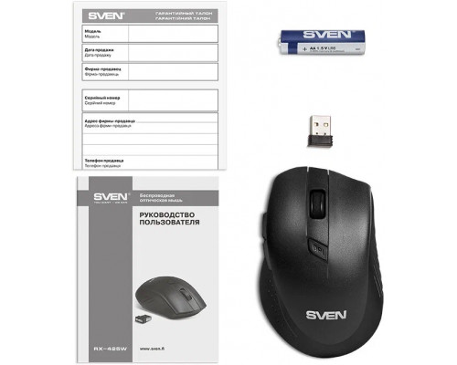 Мышь SVEN RX-425W черный