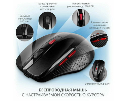 Мышь SVEN RX-450W черный