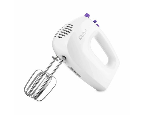 Миксер Kitfort КТ-3071-1 белый/фиолетовый