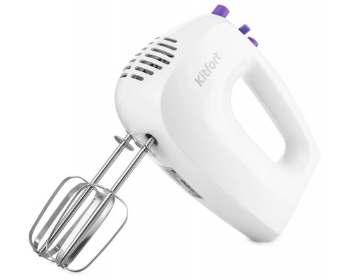 Миксер Kitfort КТ-3071-1 белый/фиолетовый