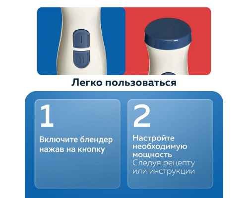 Блендер ВАСИЛИСА ВА-310А белый с синим