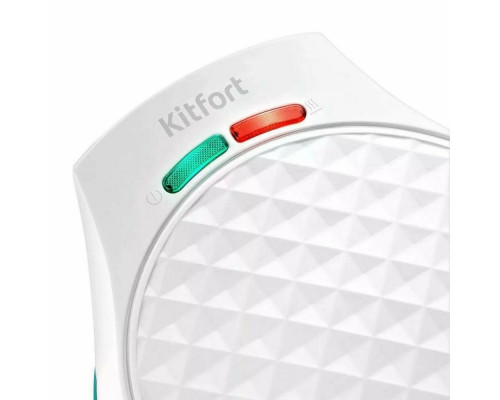 Вафельница Kitfort КТ-1667 белый/бирюзовый