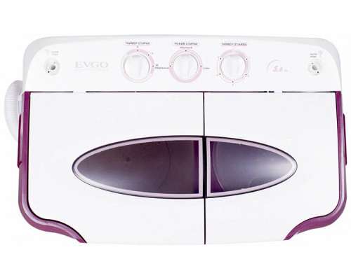 Активаторная стиральная машина EVGO WS-50PET белый/красный
