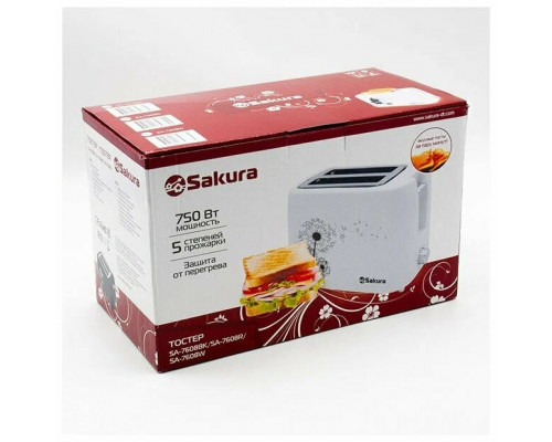 Тостер Sakura SA-7608W белый