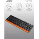 Клавиатура A4Tech Fstyler FKS10 черный/оранжевый