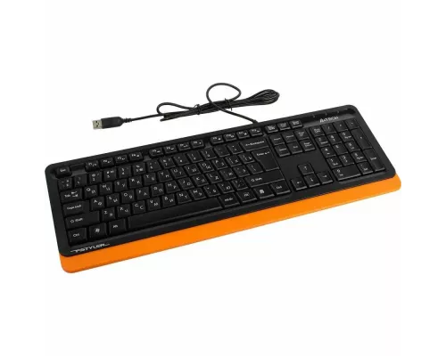 Клавиатура A4Tech Fstyler FKS10 черный/оранжевый