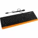 Клавиатура A4Tech Fstyler FKS10 черный/оранжевый