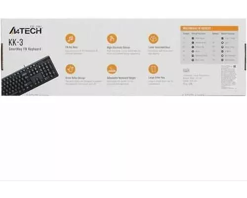 Клавиатура A4Tech KK-3 черный