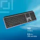 Клавиатура Oklick K859W серый/черный