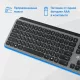 Клавиатура Oklick K859W серый/черный