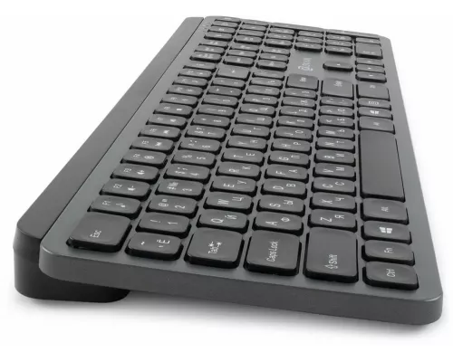 Клавиатура Oklick K859W серый/черный