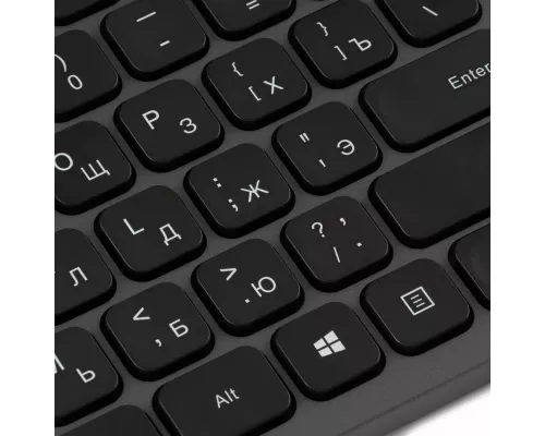 Клавиатура Oklick K859W серый/черный