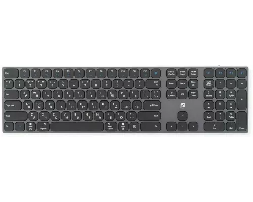 Клавиатура Oklick K867W серый/черный